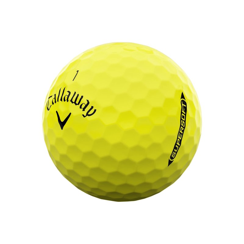 Callaway SuperSoft Golf Balls 12 Pack - Soft Feel, Distance & Control