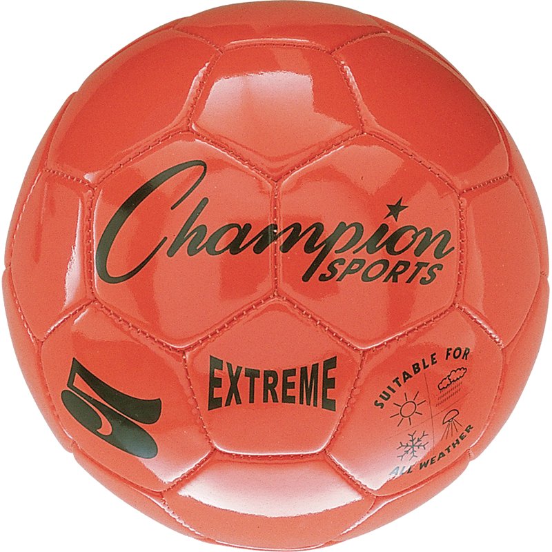 Champion Sports Extreme Series Soccer Ball Size 5 – Orange, Official Match Ball