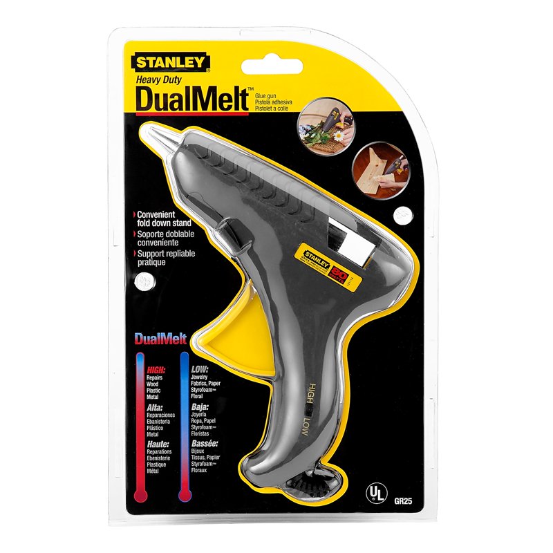 Stanley Trigger Feed Mid-Size Dual-Temperature Glue Gun for Crafts & Repairs
