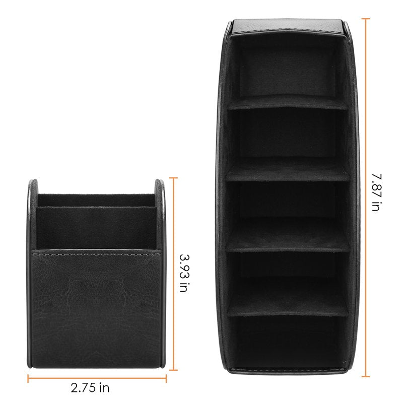 Multi-Compartment Remote Control Holder Organizer for TV & Media Devices