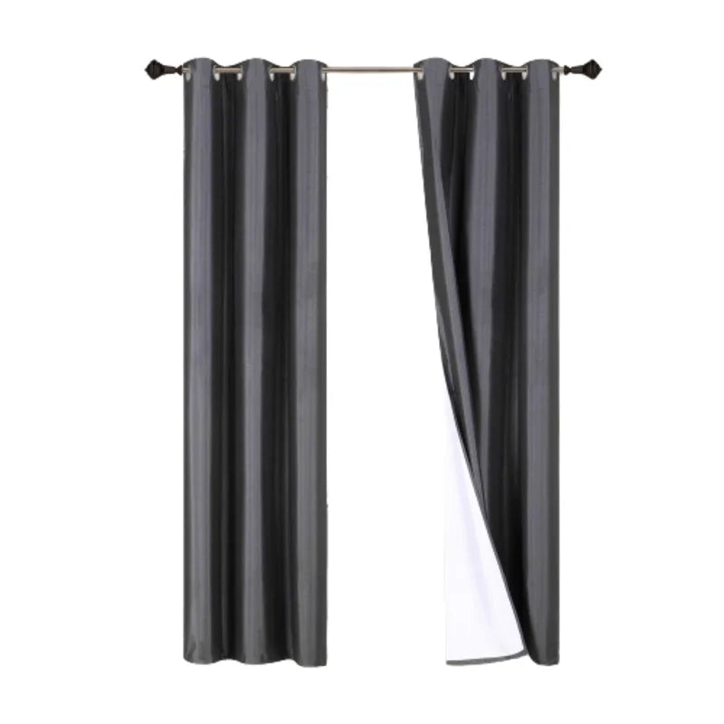 Blackout Window Curtain Set of 2 Panels - Light Blocking, Noise Reducing, Energy Efficient - 84 Inch Length