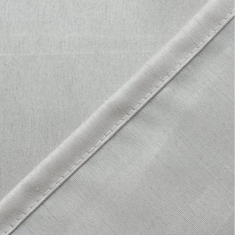 Semi Sheer Faux Silk Curtains Light Filtering Drapes Beige 46x63in