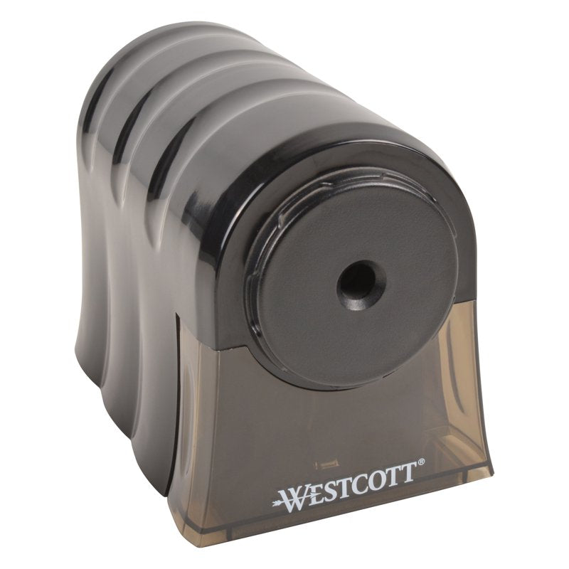 Electric Pencil Sharpener - Single Hole, Gray, Classroom & Office Use