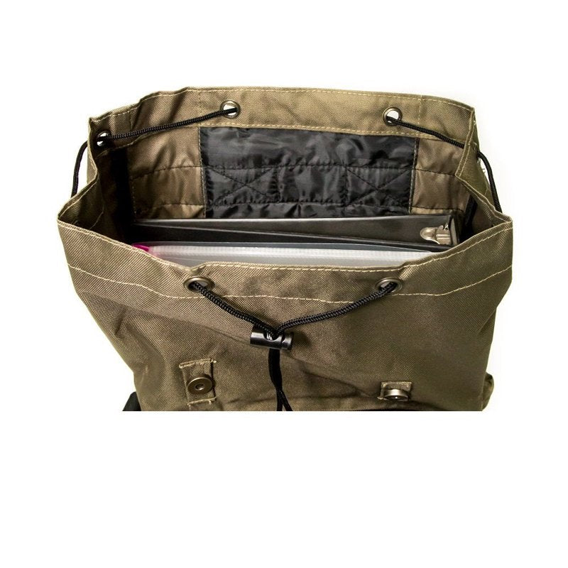 16-Inch Unisex Backpack for School Work Travel Burgundy or Olive