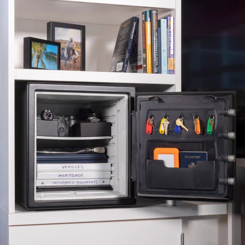 Fire & Water-Resistant Digital Safe 1.23 Cu Ft - Heavy Duty Security Box
