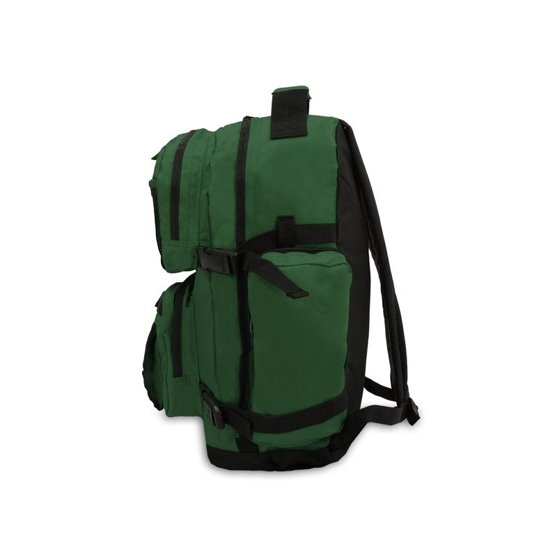 Oversize Deluxe Unisex Backpack with Multiple Compartments - Dark Green, Black, Navy Blue, Olive