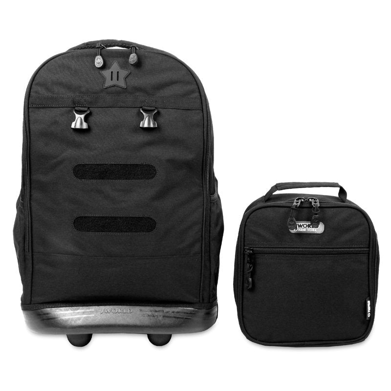Kids Rolling Backpack with Detachable Lunch Bag - School Travel Gear