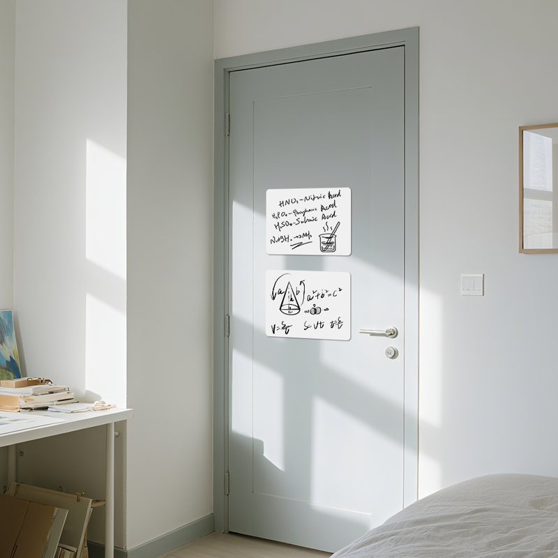 Reusable Dry Erase Sheets 12x8 Inches - Adhesive Whiteboard for Walls & Surfaces