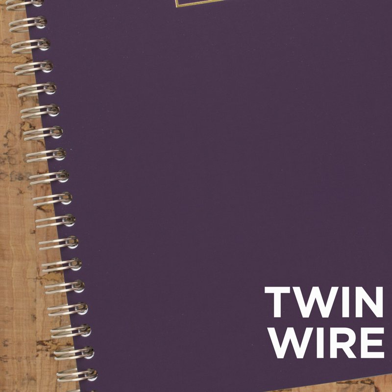 Medium Eggplant Purple Notebook with 80 Ruled Sheets - Undated Fashion Journal
