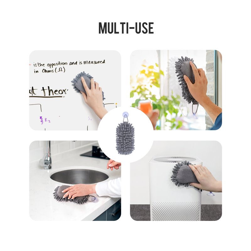 Microfiber Whiteboard Eraser with 3.4 oz Whiteboard Cleaner - Reusable Glass & Dry Erase Tool