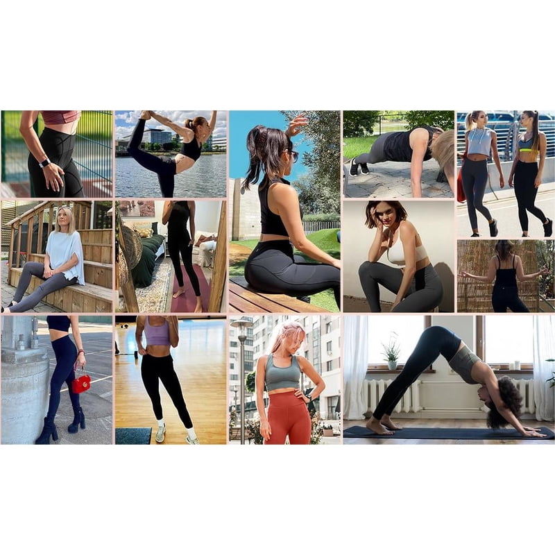 High Waisted Yoga Pants for Women with Pockets - Workout & Casual Leggings
