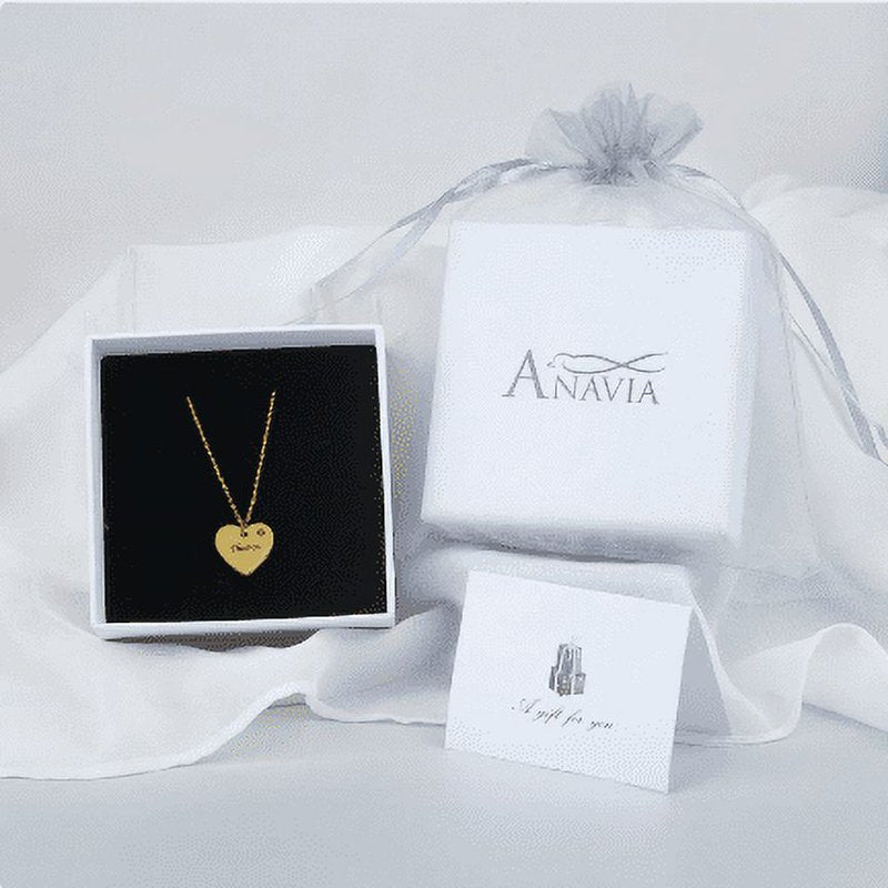 Personalized Heart Necklace for Girls - Birthstone & Name Custom Jewelry