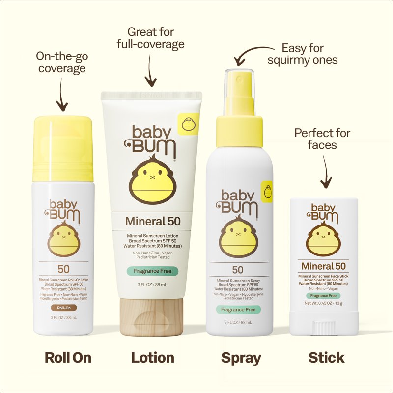 Mineral SPF 50 Face Stick Sunscreen for Babies & Kids - Fragrance-Free, 0.45oz