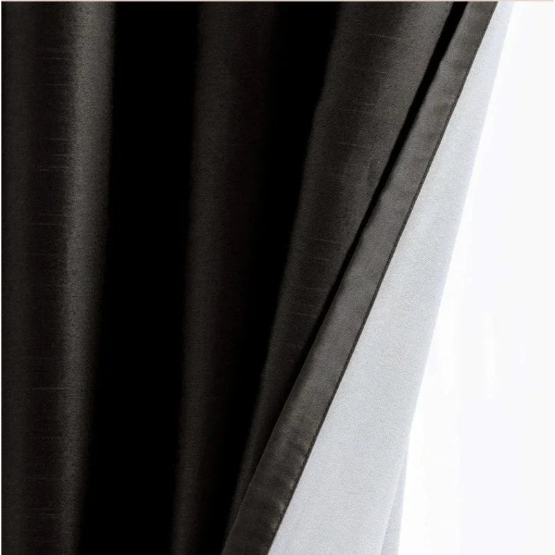 Blackout Window Curtain Drapes Set of 2 - Room Darkening Grommet Panels for Bedroom & Living Room