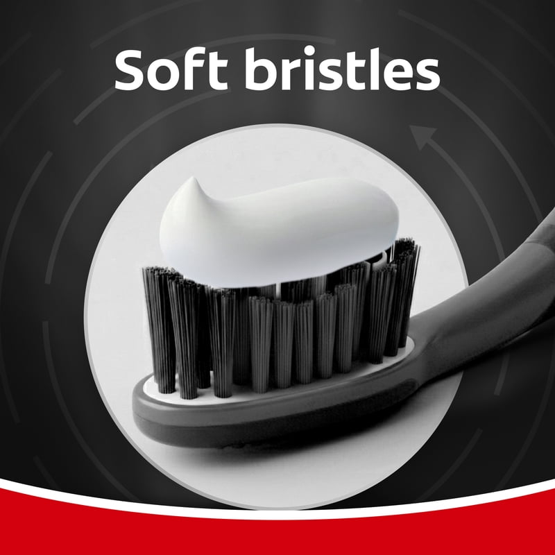 Multipack Electric Toothbrushes with Sonic Vibration - Soft Bristles, Battery Powered, Black, 3 Pack