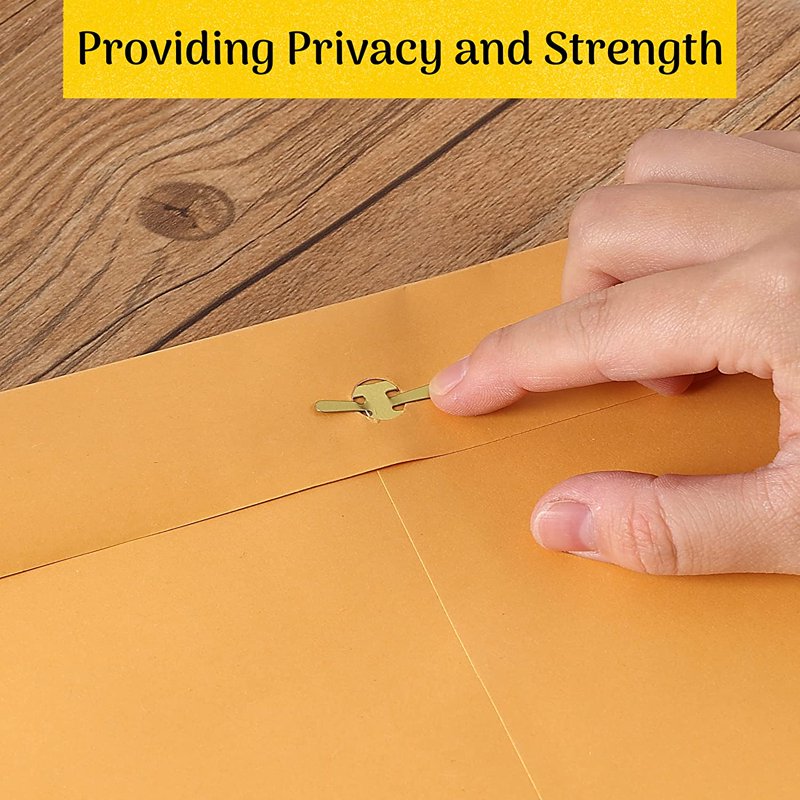 Brown Kraft Clasp Envelopes 9x12 Inches - Pack of 18 Document Mailers
