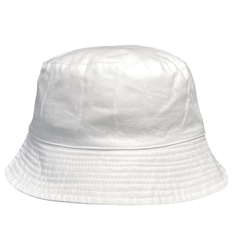 Customizable White Bucket Hat for DIY & Personalization - 2 Pack