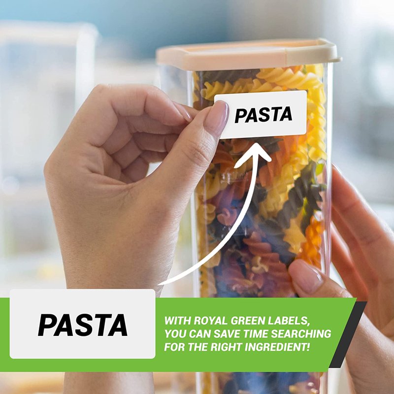 Rectangular Color Coding Stickers Roll Labels - 1.57 x 0.75 Inches, 500 Pack