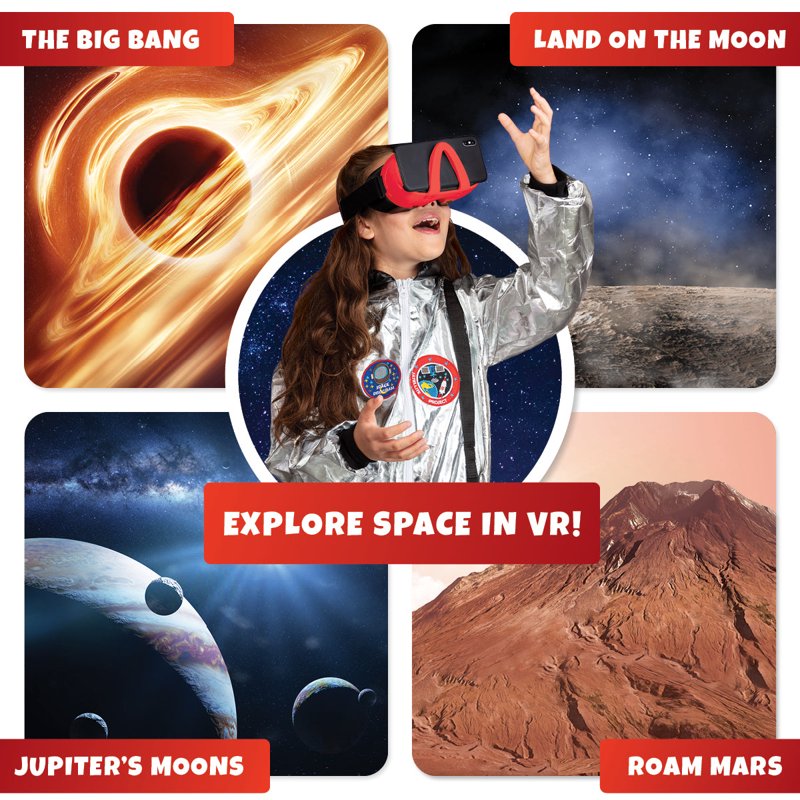 Solar System Science Kit with VR Goggles for Kids Ages 8-12 | Space Experiments & Learning