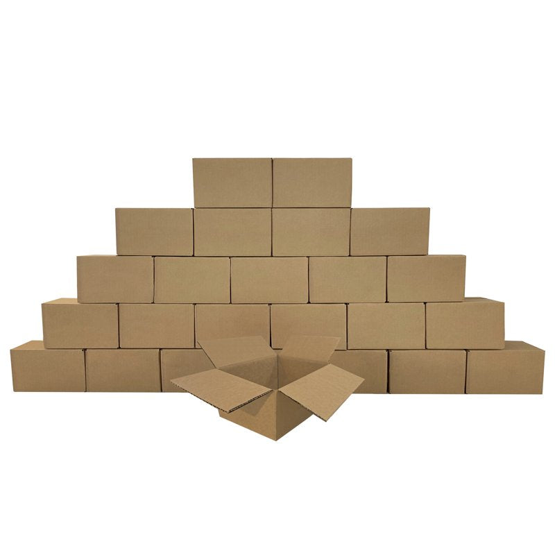 Bulk Shipping Boxes - 8 x 6 x 4 Inch Single Wall Corrugated Packaging