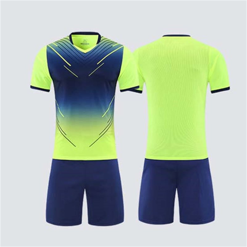 Kids Soccer Jerseys Set - Breathable Athletic Uniforms 5-15 Years, Green-B XS