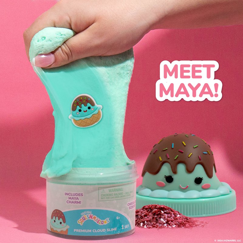 Squishmallows Maya Mint Ice Cream Plush Toy - Green Cloud Slime