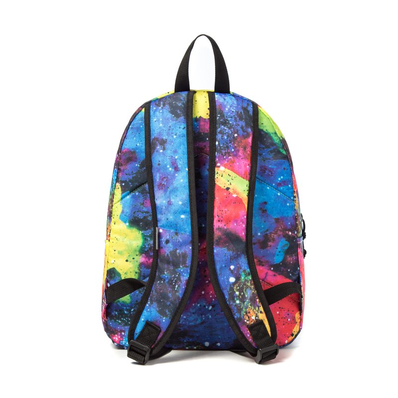 K-Cliffs 18" Rainbow Print Unisex School Backpack - Laptop & Tablet Daypack, Polyester