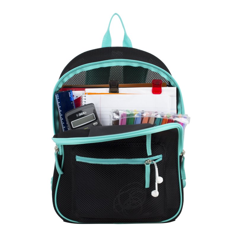 Unisex Mesh Backpack with Multiple Compartments - Durable School & Travel Bag
