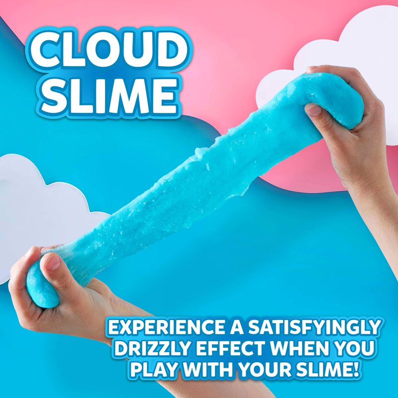 Premade Cloud Slime Set - 8 oz, 2 Colorful Pack, No Mix Needed