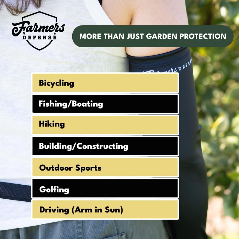 UV Protective Gardening Arm Sleeves - UPF 50+ Eco-Friendly Sun Cover for Women & Men
