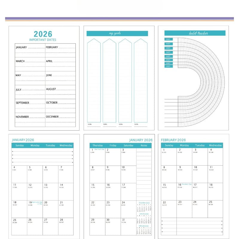 3-Year Monthly Planner 2026-2028 - Long-Term Calendar & Organizer, A5 Size