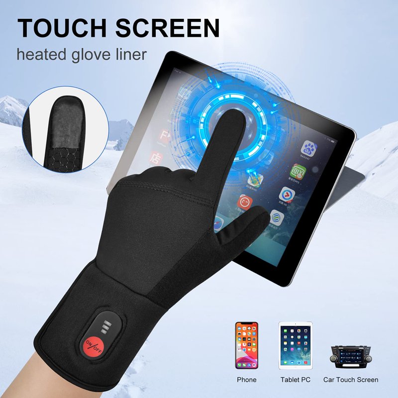 Rechargeable Heated Gloves for Ski Cycling Hunting Men Women - Thermal Waterproof