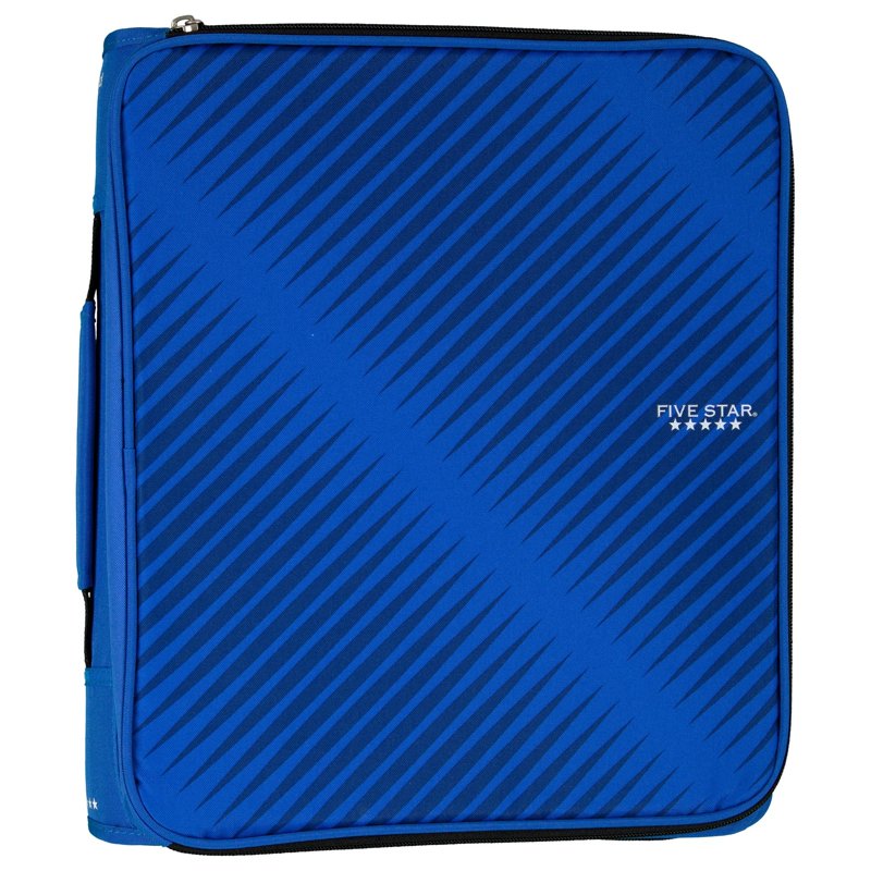 Multi-Access Zipper Binder with 2-Inch Rings and Expanding File - Assorted Colors
