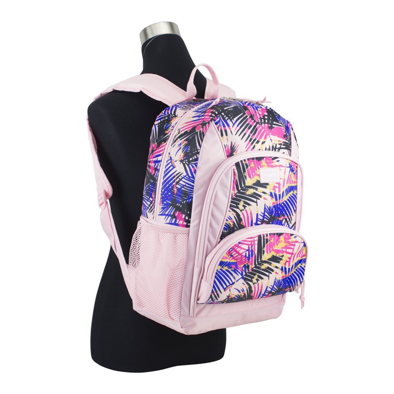 Unisex Triple Pocket Backpack with Padded Straps and Multiple Compartments