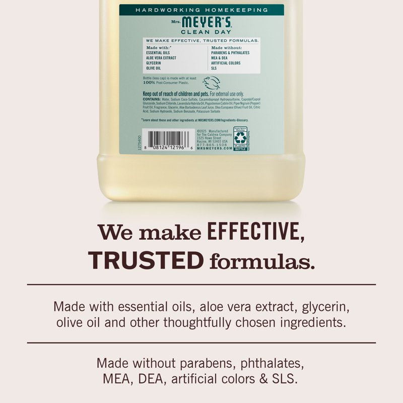 Mrs. Meyer’s Birchwood Hand Soap Refill - Moisturizing, Plant-Based, 33 Fl Oz