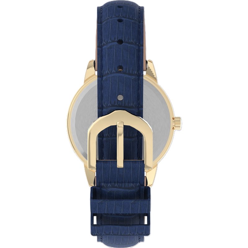 Timex Women's Blue Resin Strap Analog Wristwatch - Water-Resistant, Stylish