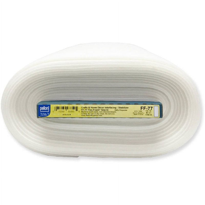 Foam Fabric Stabilizer Off-White 20 Inch x 10 Yards Sew-In Cushion Support