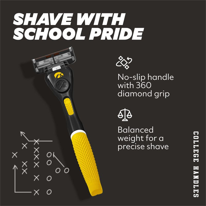 College Shaving Set with Limited-Edition Handle - 6-Blade Razors & Refills