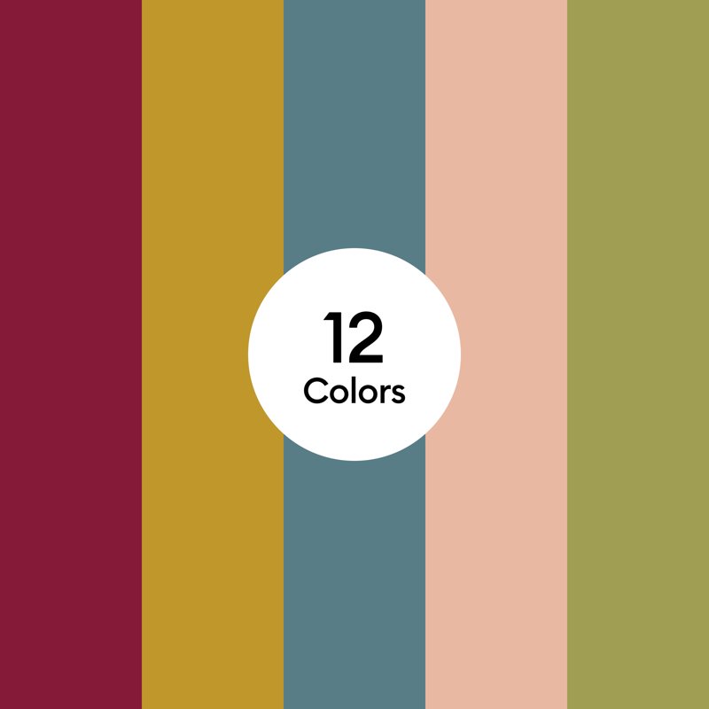 Cricut Removable Vinyl Sampler - 12 Sheets 12x12 Inches for DIY Crafts