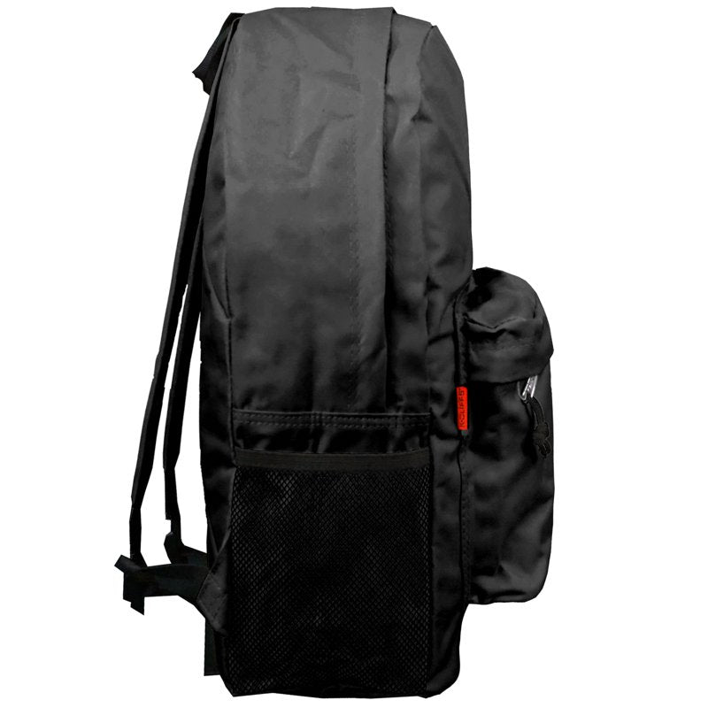 K-Cliffs Unisex 18" School Backpack - Black, 100% Polyester