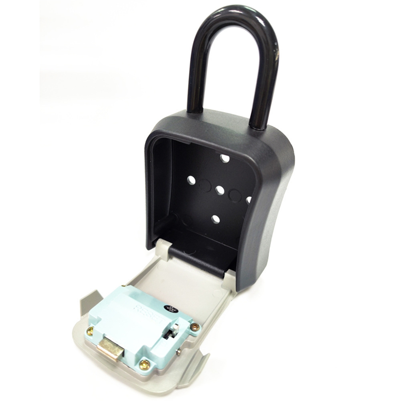 Wall-Mounted Key Lock Box with Combination Lock for Outdoor Security
