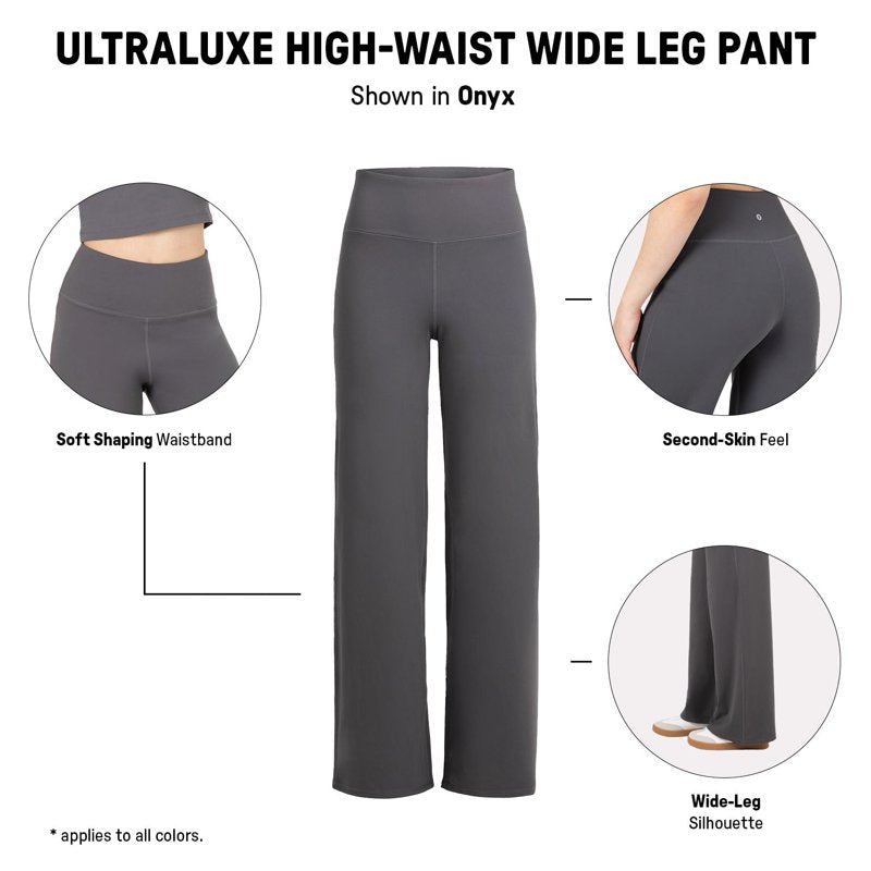 Women's High Waist Wide Leg Lounge & Yoga Pants with Tummy Control