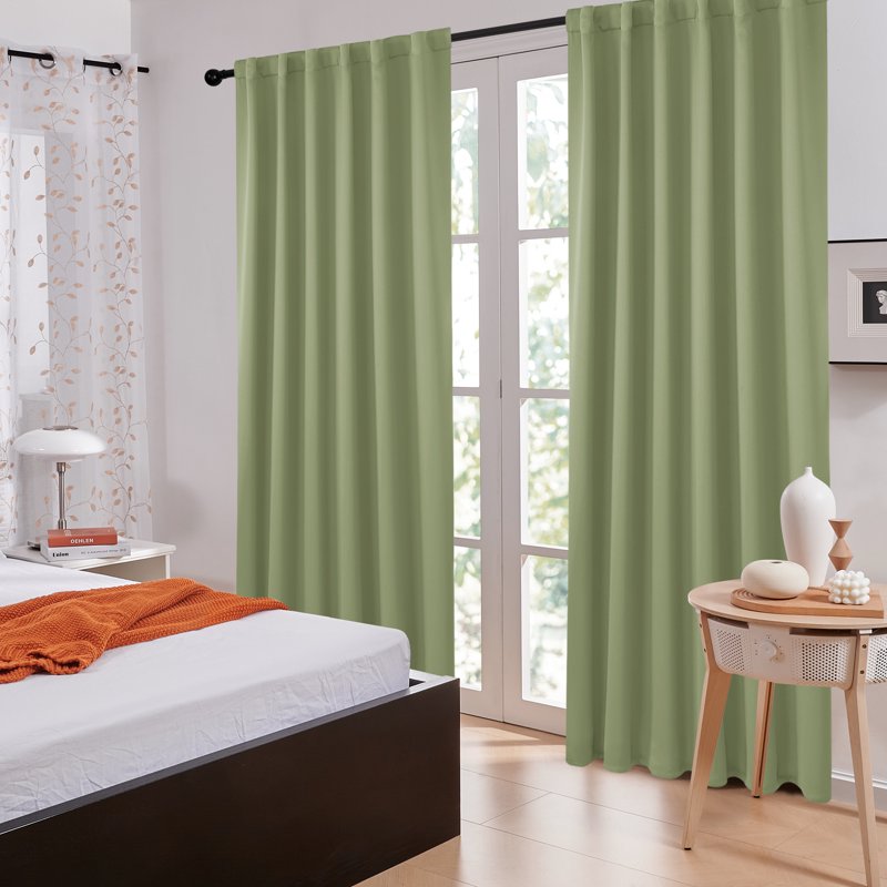 Blackout Curtains 2 Panels Thermal Insulated Room Darkening Drapes