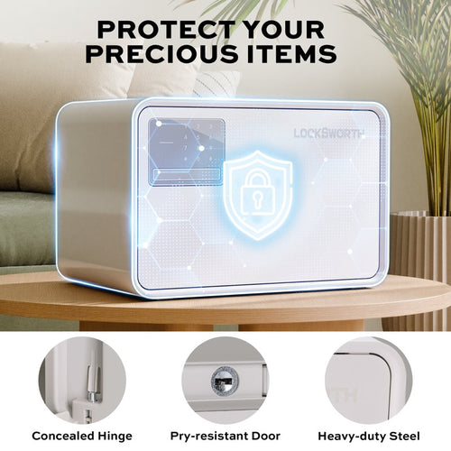 0.45 Cu Ft Digital Safe Box with Electronic Keypad, Fireproof Waterproof Bag & USB Power