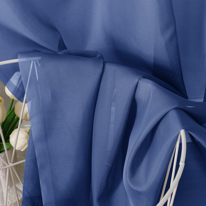Long Sheer Curtain Valance 216 Inches for Wedding Backdrop & Living Room Decor