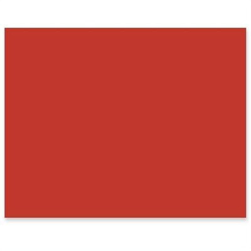 4-Ply Railroad Board - 22x28 Inches, Red, Pack of 25 - Art & Construction