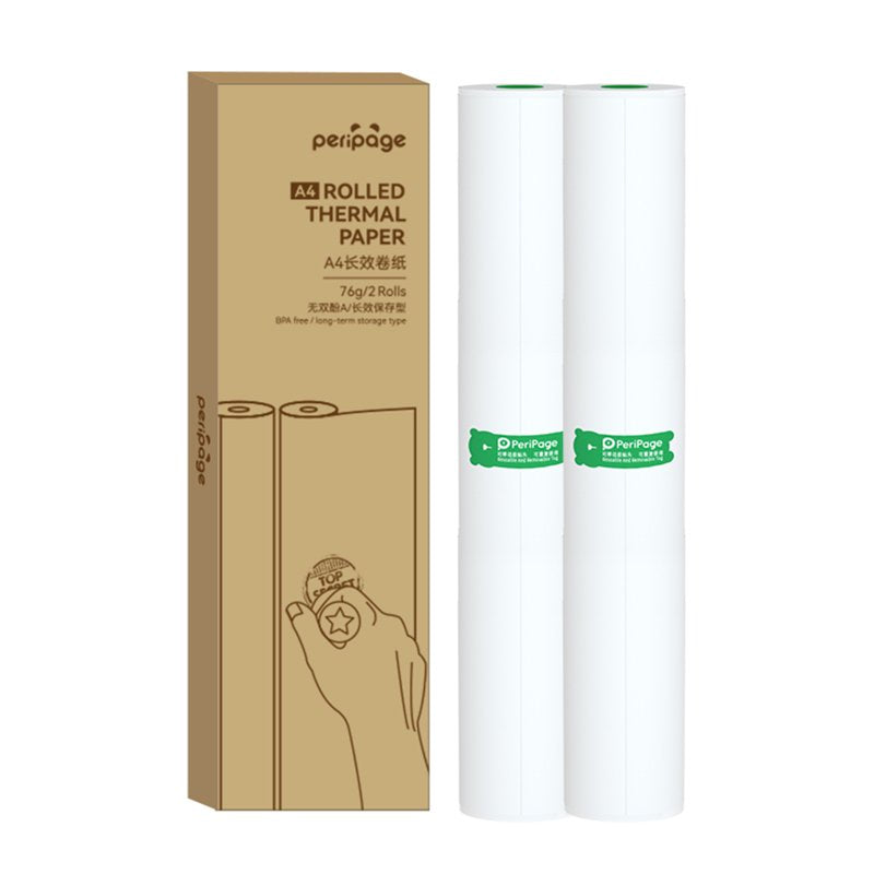 Thermal Paper Rolls for A40 Label Printer - 210x30mm, 2 Pack
