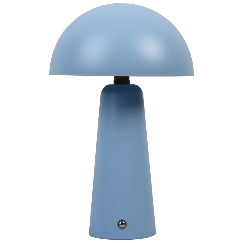 Rechargeable LED Table Lamp with Dimmable Touch Control - Blue Dome