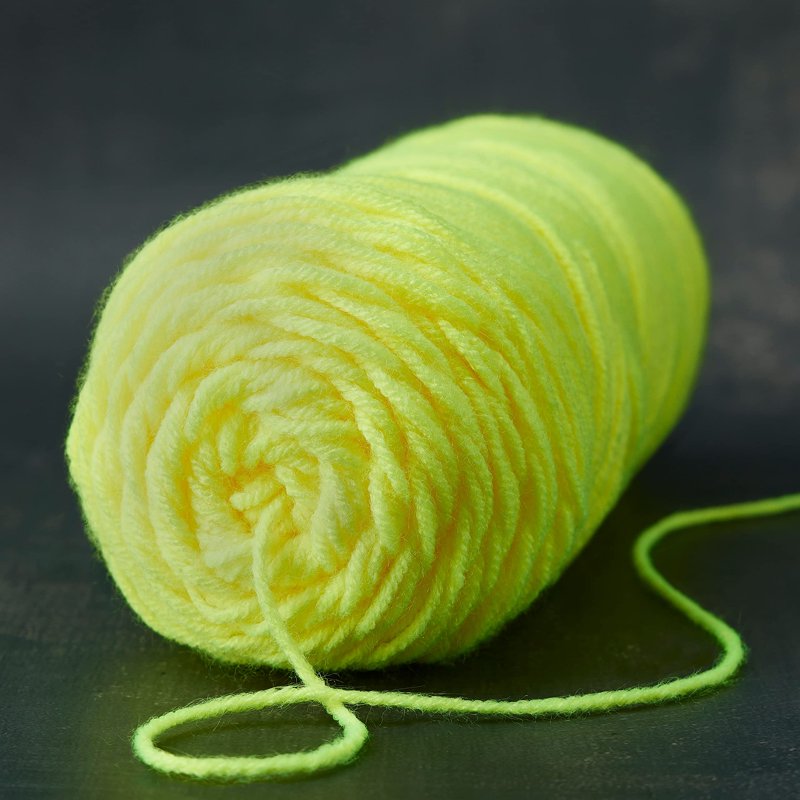 Neon Yarn Bulk Pack for Knitting Crochet Weaving Arts & Crafts - 12 Colors