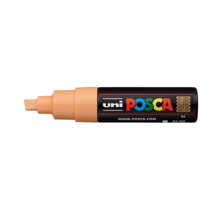 POSCA Light Orange Broad Chisel Paint Marker (PC-8K) 8-Count